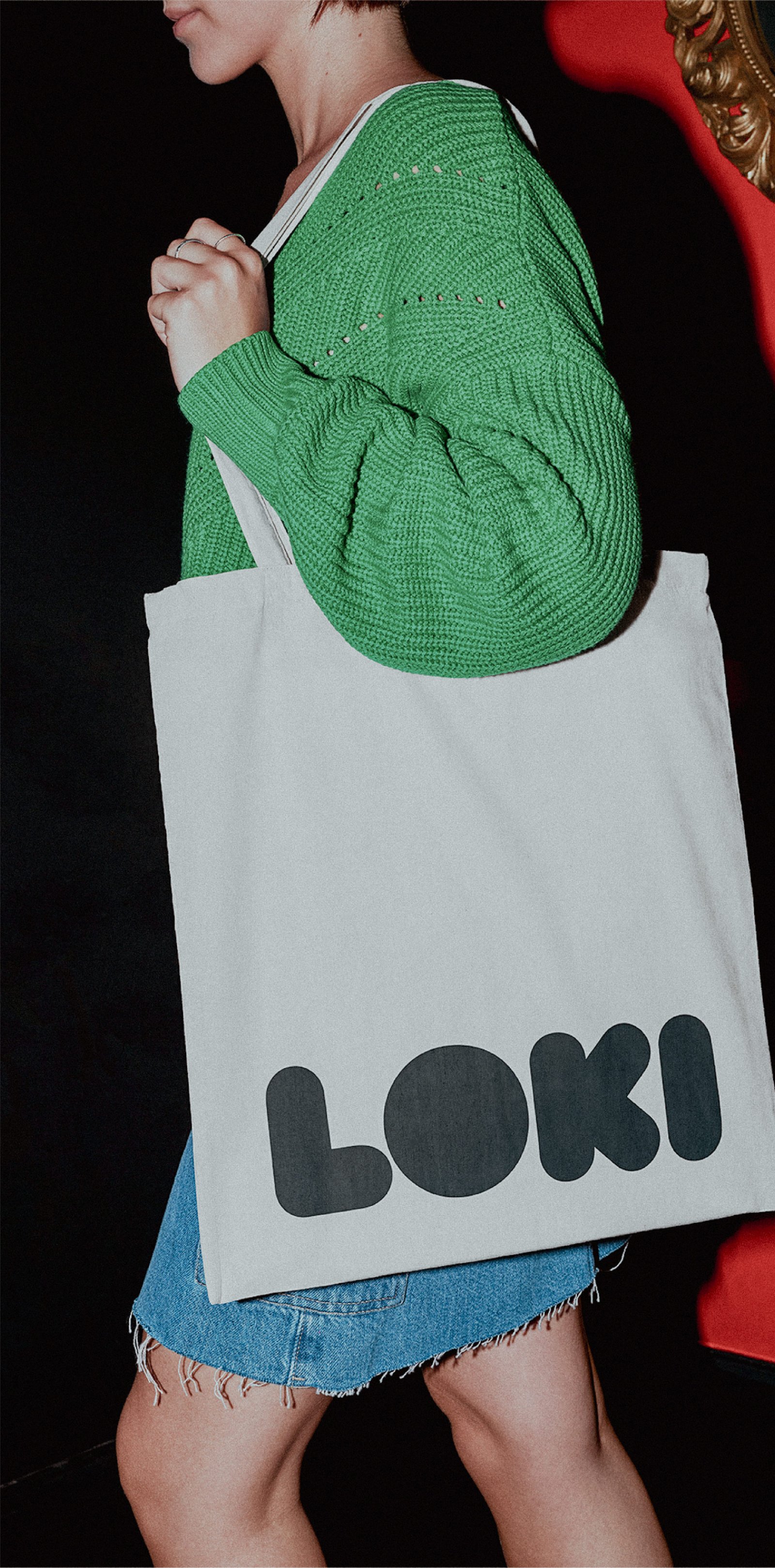 Tote bag mockup LOKI - merchandising brand identity
