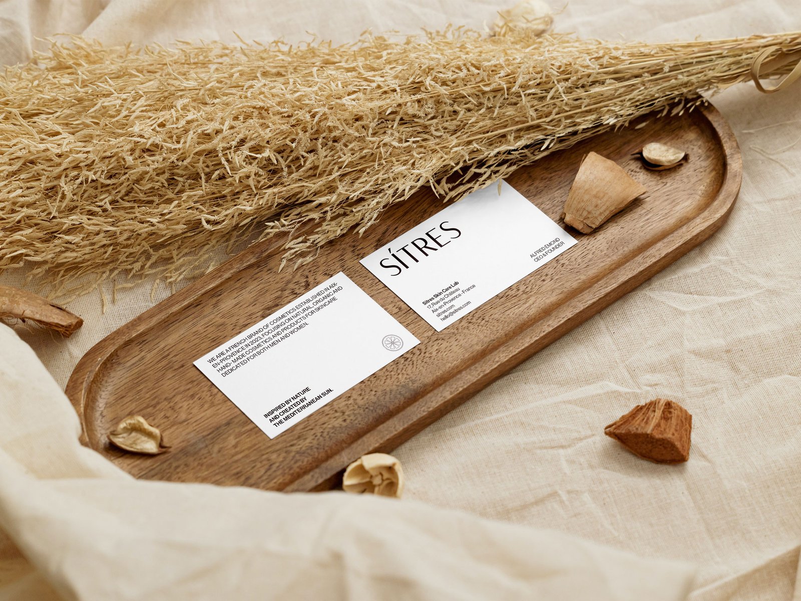 Business card mockup Sitres - biglietti da visita